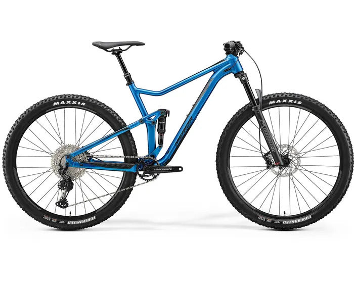 2022 Merida One Twenty 600 - Dual Suspension Mountain Bike [Colour: Silk Blue] [Size: M]