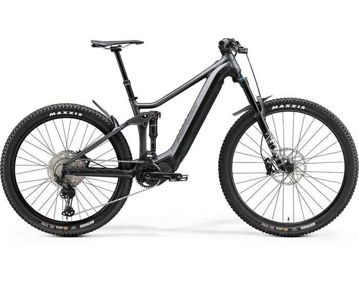2021 Merida eOne Forty 700  Electric Dual Suspension Mountain Bike [Size: XL] [Colour: Silk Anthracite/Black]
