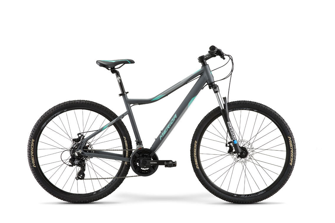 2021 Merida Matts 7.10 Mechanical Disc (MD) Women's Mountain Bike [Size: L] [Colour: Anthracite (Teal)]