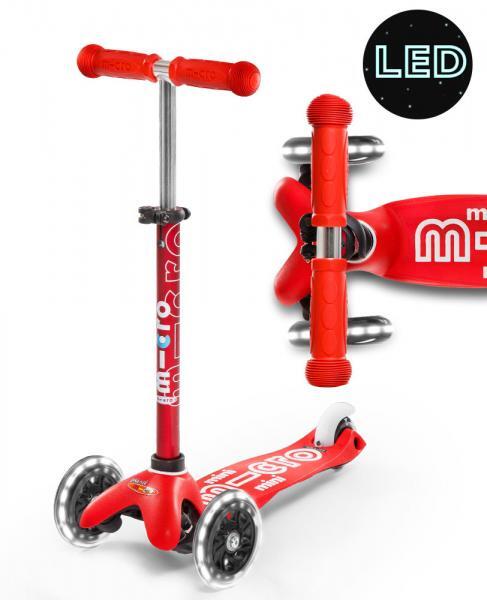 Micro Mini Deluxe LED Scooter [Colour: Red]