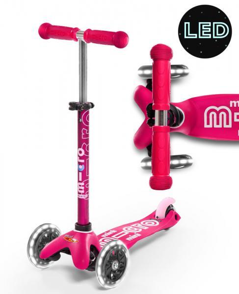 Micro Mini Deluxe LED Scooter [Colour: Pink]