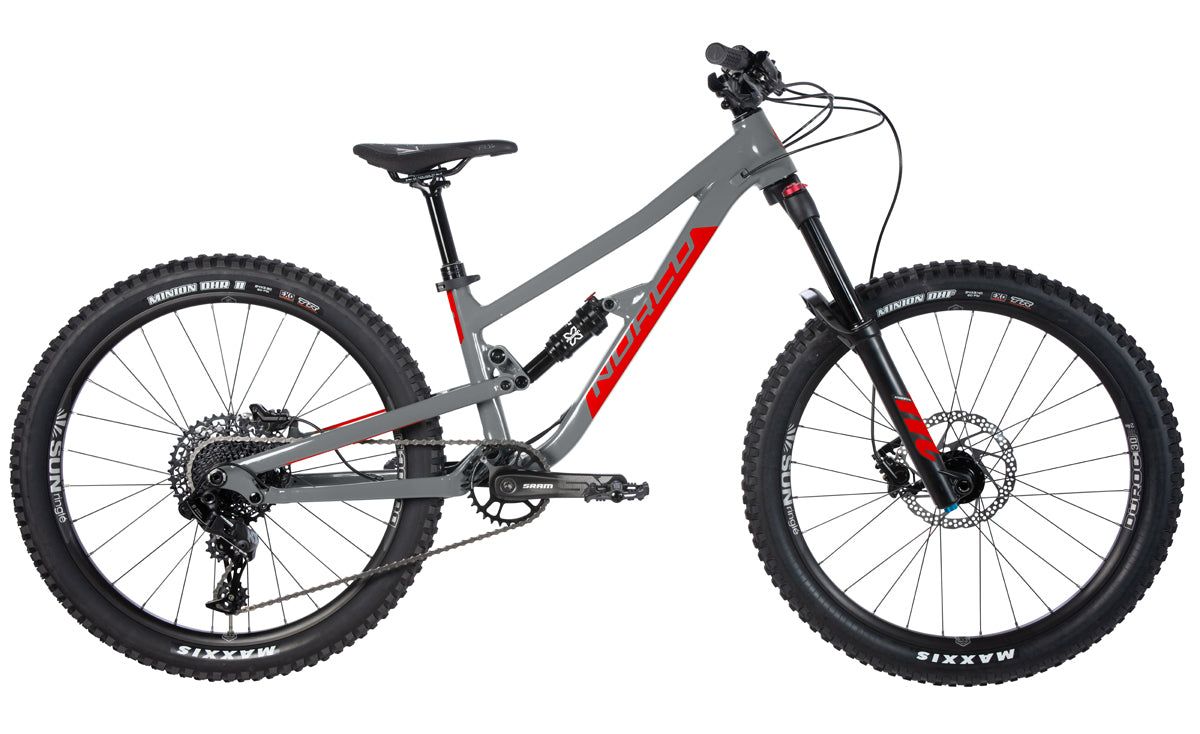 2020 Norco Fluid 4.2 FS 24" Youth [Colour: Grey/Red] [Size: 24 Inch]