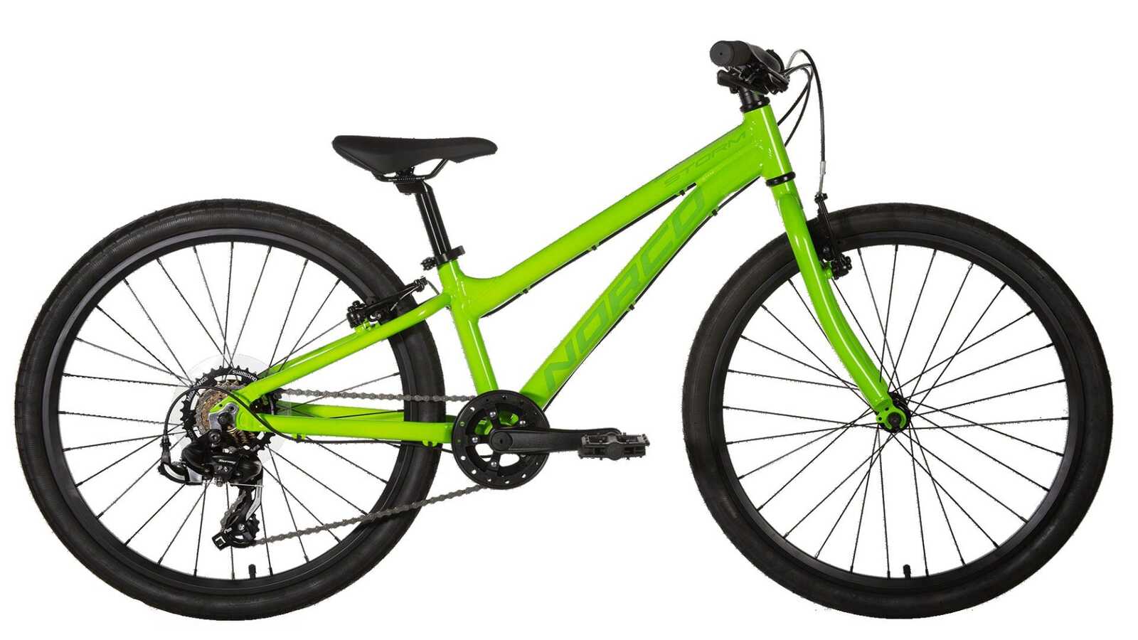 2021 Norco Storm 4.3 Single Kids Bicycle [Colour: Green] [Size: 24 Inch]