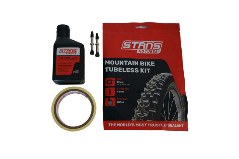 Stan’s NoTubes Tubeless Conversion Kit - [Type: MTB (27mm Tape / 44mm Valves)]