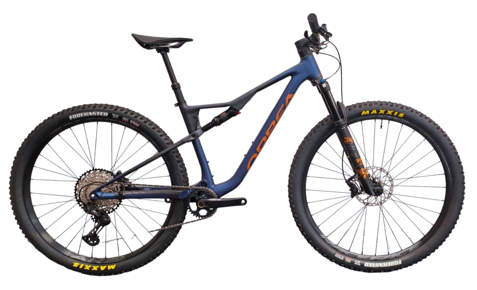 2023 Orbea Oiz H10 Blue/Orange XC Dual Suspension MTB [Size: M]