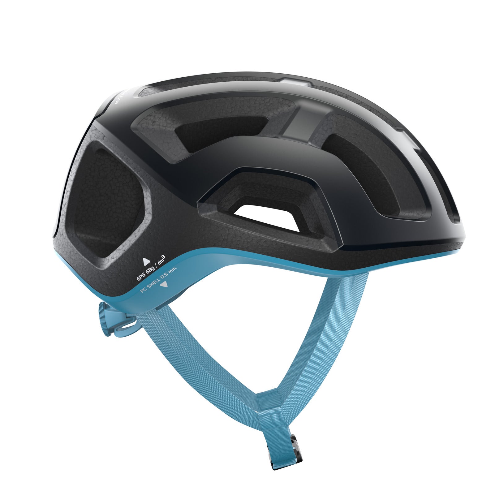 POC Ventral Lite Road Bike Helmet [Size: Large (56-62cm)] [Colour: Uranium Black/Basalt Blue Matt]