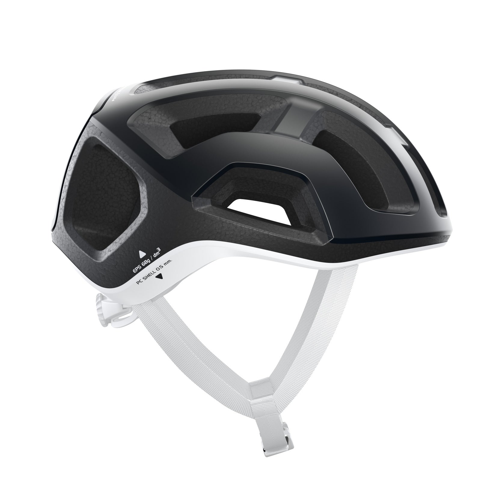 POC Ventral Lite Road Bike Helmet [Size: Large (56-62cm)] [Colour: Uranium Black/Hydrogen White Matt]