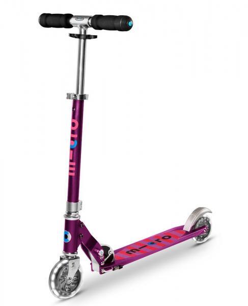 Micro Sprite LED Scooter [Colour: Purple Stripe]