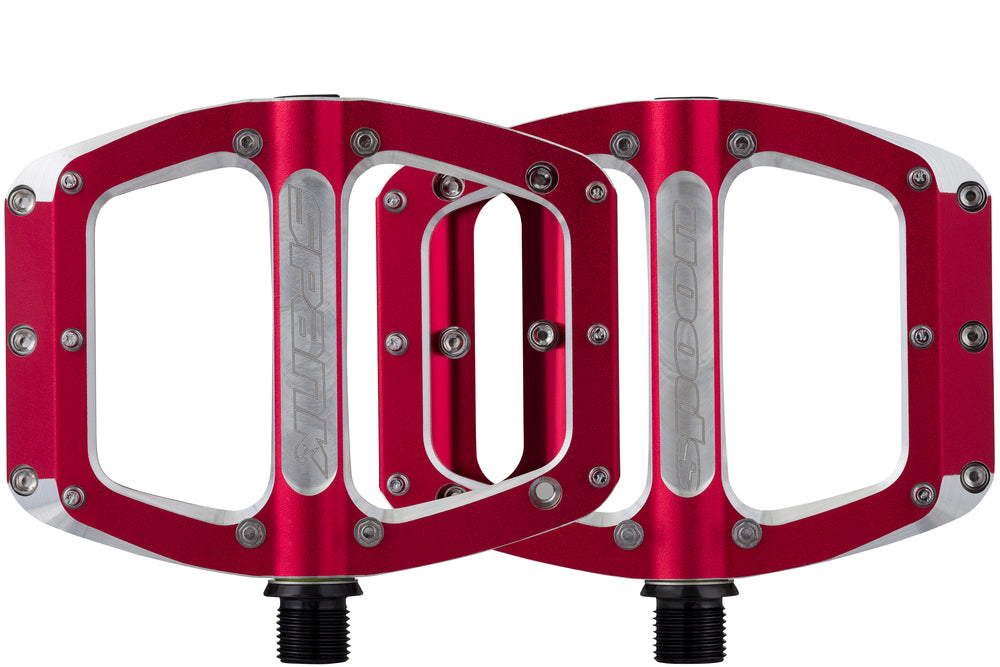 Spank Spoon 90 Pedals Small Red