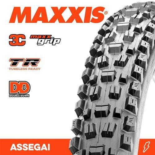 Maxxis Assegai 3C MaxxGrip DD Double Down Folding MTB Tyre [Size: 29 x 2.50]