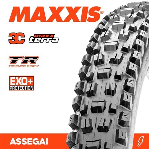 Maxxis Assegai 3C MaxxTerra EXO+ TR MTB Tyre [Size: 27.5 x 2.60]