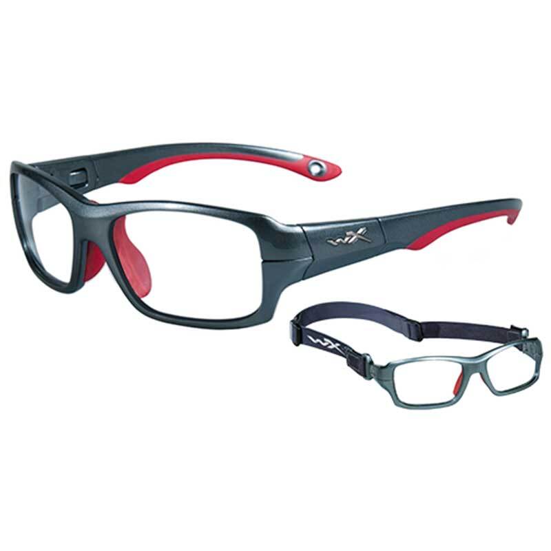 Wiley X Youth Fierce Sports Glasses [Colour: Dark Silver / Red]