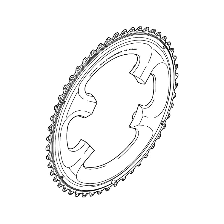 Shimano FC-6800 Ultegra Chainring [PCD: 110mm] [Size: 52T] [Speed: 2 x 11] 