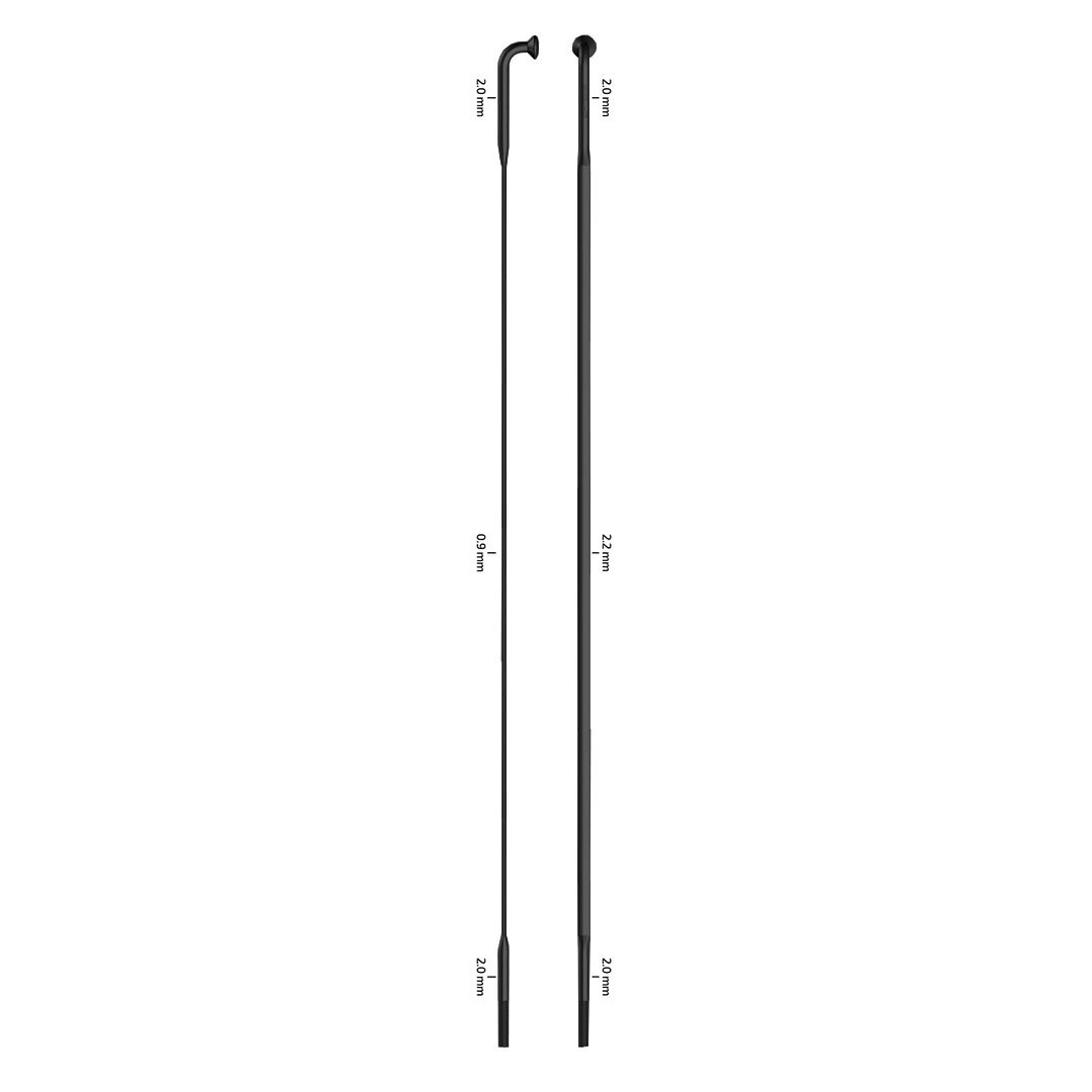 Sapim Spoke CX-Ray J-Bend [Colour: Black] [Size: 248mm]